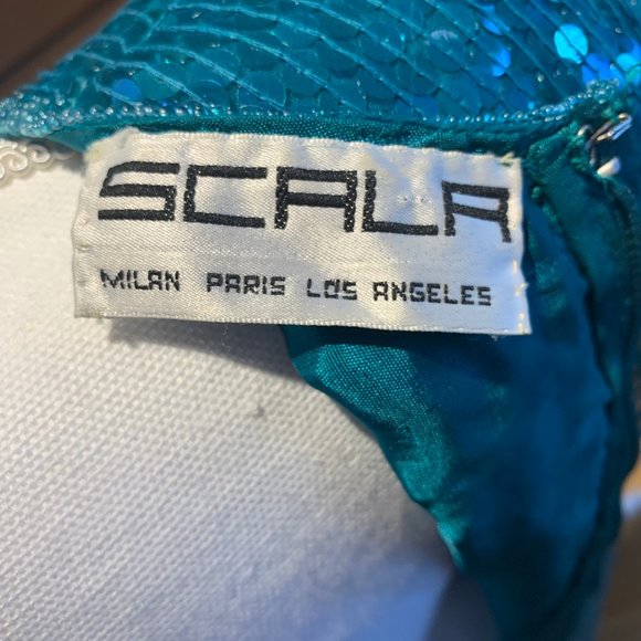 Vintage Scala 100% Pure Silk Sequin Cocktail Dress - Picture 7 of 7